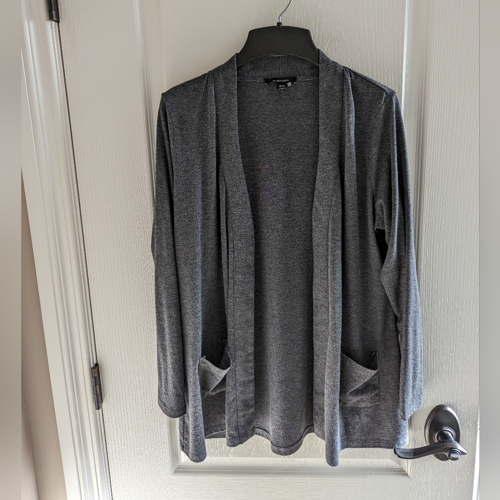 Alison Sheri Grey Cardigan With Pockets